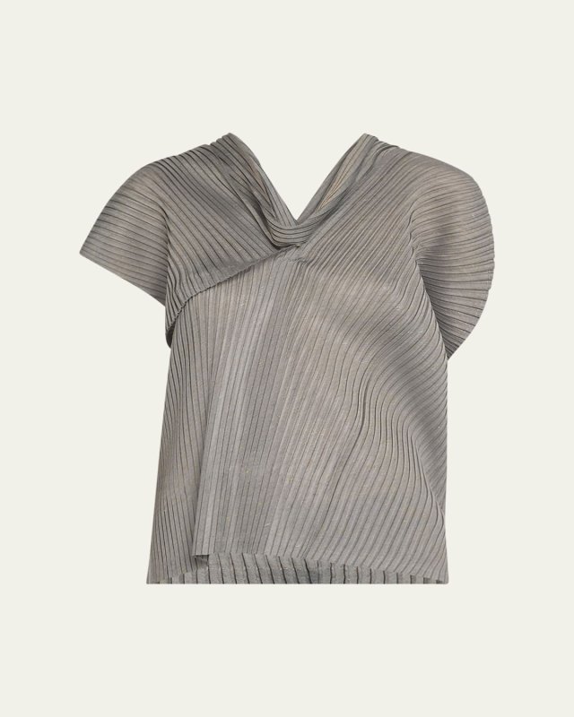 Restore Blend Pleats Cowl Top